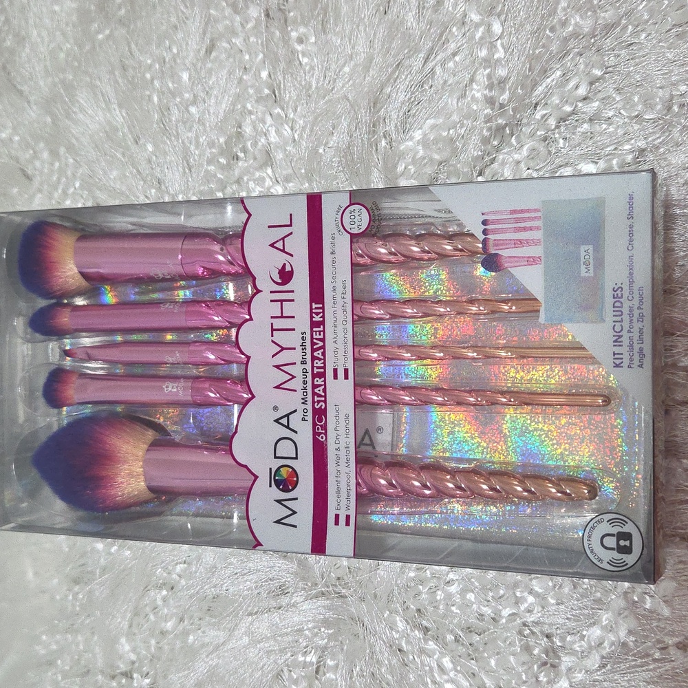 Moda Pro Makeup Brushes, Travel Kit 6pcs